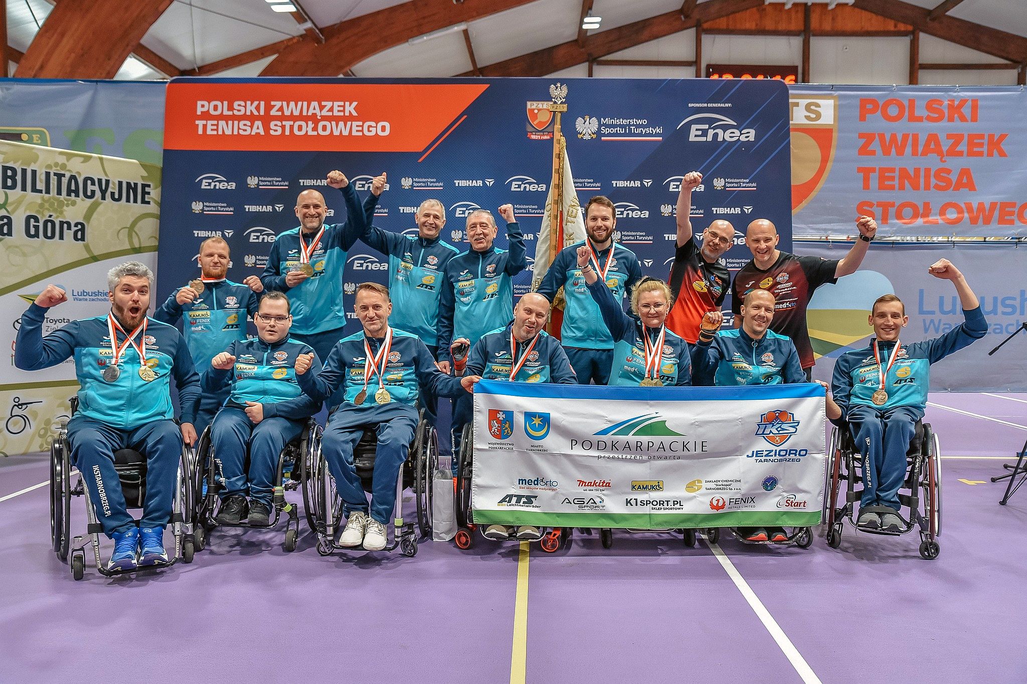 „Worek” medali IKS JEZIORO Tarnobrzeg w Indywidualnych Mistrzostwach Polski w Tenisie Stołowym w Zielonej Górze!